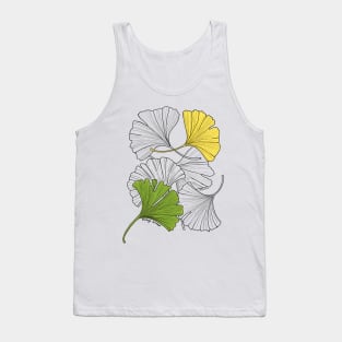 Ginkgo Leaves-color Tank Top